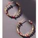 Anthropologie Jewelry | Nwt Anthropologie Shades Of Sea Glass & Opal Hoop Earrings-Pink | Color: Gold/Pink | Size: Os