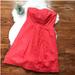 J. Crew Dresses | J .Crew Coral Strapless Dress Boned Pleated Size 6 | Color: Pink | Size: 6