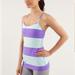 Lululemon Athletica Tops | Lululemon Power Y Tank *Luon Light In Bold Stripe Power Purple Size 6 | Color: Purple | Size: 6