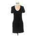 Banana Republic Casual Dress - Shift: Black Solid Dresses - Women's Size Small