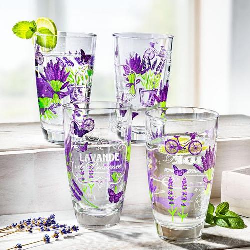 Gläserset Lavendel 4er-Set