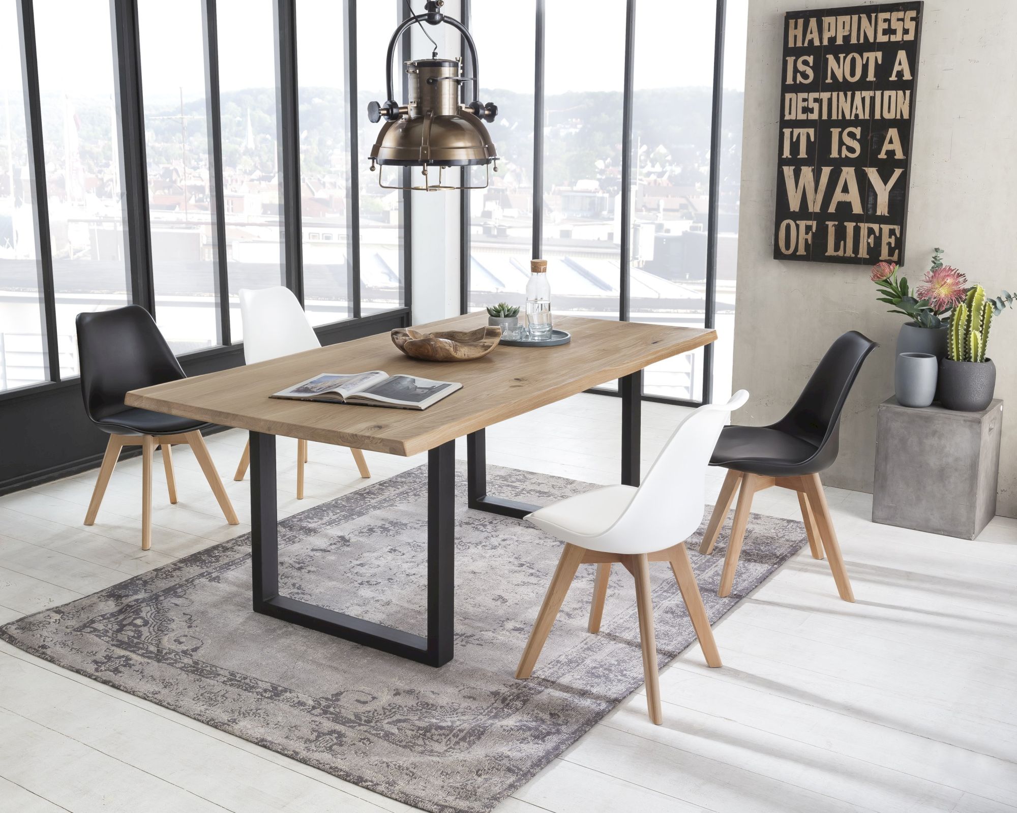 SIT tables & co »Ontario« Esstisch silbernes Gestell Image