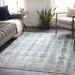 Rydalmere 6'7" x 9'6" Traditional Dark Blue/Light Gray/Charcoal/Gray/Teal/Navy Area Rug - Hauteloom