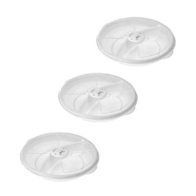 YBM Home Two Compartment Microwave Tray with Cover
