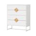 Solid Wood Dresser with special shape square handle design