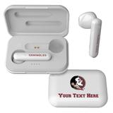 Florida State Seminoles Primary Logo Personalized True Wireless Earbuds