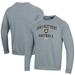 Men's Under Armour Gray Army Black Knights Softball All Day Arch Fleece Pullover Sweatshirt