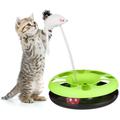 Katzenspielzeug mit Maus, Kugelbahn, Ball mit Glöckchen, Cat Toy, interaktiv, Training &