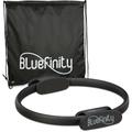 Bluefinity Pilates Ring mit Übungen, Doppelgriff, gepolstert, Widerstandsring Yoga, Fiberglas, Ring