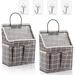 DASTINGO Wall Storage Organizer w/ Wall Baskets in Gray/White | 14.9 H x 9 W x 4.3 D in | Wayfair 02QL7312Q5AZ10I2I