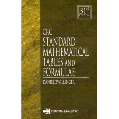 Crc Standard Mathematical Tables And Formulae, 31st Edition