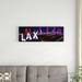 East Urban Home Los Angeles Intl Airport Los Angeles CA - Unframed Panoramic Photograph Print on Canvas Canvas | 9" H x 12" W x 36" D | Wayfair