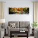 East Urban Home Central Park, New York City - Wrapped Canvas Panoramic Photograph Print Canvas in Green/Orange | 48 W x 1.5 D in | Wayfair