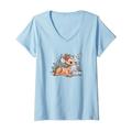 Disney Bambi and Thumper Snuggles T-Shirt mit V-Ausschnitt