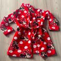 Disney Pajamas | Disney Minnie Mouse Soft Cozy Robe Sz 4/5t | Color: Red | Size: 4/5t