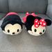 Disney Toys | Disney Parks Mickey & Minnie Tsum Tsum Plush Set Medium 12" Authentic | Color: Black/Red | Size: 12”