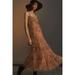 Anthropologie Dresses | Anthropologie Sequined Tulle Midi Dress | Color: Red/Tan | Size: Xs