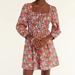 J. Crew Dresses | J.Crew Cinched-Waist Organic Cotton Dress In Liberty Meadow Song Floral | Color: Pink/Red | Size: 4