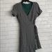 American Eagle Outfitters Dresses | American Eagle Green Gingham Plaid Wrap Dress | Color: Black/Green | Size: Mj