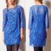 Anthropologie Dresses | Anthropologie Hd In Paris Lace Overture Dress Blue Sz M | Color: Blue | Size: M