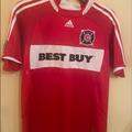 Adidas Shirts & Tops | 08/09 Chicago Fire Home Jersey | Color: Red/White | Size: Lb