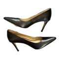 Coach Shoes | Coach [Black Leather Pointed Toe High Heel Shoes] || Size 6.5 || | Color: Black | Size: 6.5