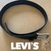 Levi's Accessories | Levi’s Black Italian Leather Belt, Sz M | Color: Black | Size: Medium