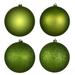 The Holiday Aisle® 4 Piece Décor Solid Ball Ornament Set Plastic in Green | 2.75 H x 2.75 W x 2.75 D in | Wayfair 43C9BEC4C75540659110DEA26B515B65