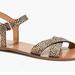 J. Crew Shoes | J. Crew Cross Strap Animal Leopard Print Calf Hair Sandals 10 | Color: Black/Tan | Size: 10