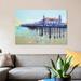 East Urban Home 'Let's Play on Palace Pier' Print on Canvas in Blue/Indigo | 8 H x 12 W in | Wayfair 61A1869E45A341CFA5AA6B04639B85EF