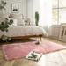 Pink 70.88 x 47.26 x 2 in Area Rug - iLiebe Luxury Faux Sheepskin Fur Area Rug Soft Fluffy Rugs | 70.88 H x 47.26 W x 2 D in | Wayfair ILIBUS0647