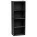 Latitude Run® 45.87" H x 16.34" W Standard Bookcase Wood in Black | 45.87 H x 16.34 W x 11.42 D in | Wayfair 0DB2F57F90404A4CB60BA551398649FF