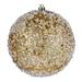 The Holiday Aisle® Glitter Hail Ball Ornament Plastic in Gray/Yellow | 10 H x 10 W x 10 D in | Wayfair 0A0465E794DE41FA82BFCE837B14BF41