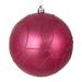 The Holiday Aisle® Candy Circle Glitter Pattern Ball Ornament Plastic in Indigo | 4.75 H x 4.75 W x 4.75 D in | Wayfair