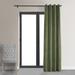 Exclusive Fabrics Hunter Green Grommet Velvet Blackout Curtain (1 Panel)