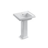 Kohler Tresham® 24" Pedestal Bathroom Sink with Single Faucet Hole Cashmere (K-2844-1-K4)