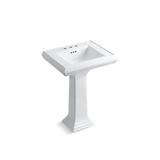 Kohler Memoirs® Classic Classic 24" Pedestal Bathroom Sink with 4" Centerset Faucet Holes White (K-2238-4-0)