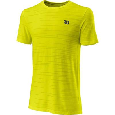 WILSON Herren Shirt KAOS RAPIDE SMLS CREW II Sulphur Sp, Größe L in Gelb