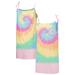 Women's Refried Apparel White Chicago Cubs Tie-Dye Tank Dress