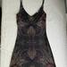 Free People Dresses | Free People Sz Medium(Fits Like Small) Multi Colored Spaghetti Strap Aline Dress | Color: Black/Purple | Size: S