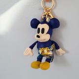 Coach Accessories | Coach Disney Mickey Mouse X Keith Haring Keychain Bag Charm Collectable | Color: Blue/Yellow | Size: 5 25"L, 3"W