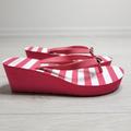 Coach Shoes | Coach Loralyn Wedge Thong Slipper 6. | Color: Pink/White | Size: 6