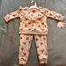 Disney Matching Sets | Disney Two Piece Minnie Ruffle Sweatsuit Including Pants Size 18m // Nwt | Color: Gray/Pink | Size: 18mb