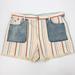 American Eagle Outfitters Shorts | American Eagle Aeo High Rise Stripe Mom Shorts | Color: Blue/Cream | Size: 20