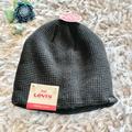 Levi's Accessories | New With Tags Levi’s Sherpa-Lined Hat Black With Logo In Black. Hat Is Unisex | Color: Black | Size: Os