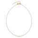 Leonardo Ciao Doro Halskette aus Edelstahl, filigrane Perlenkette weiß/gold, Halskette aus Imitaions-& Edelstahlperlen, Damenschmuck, 022118