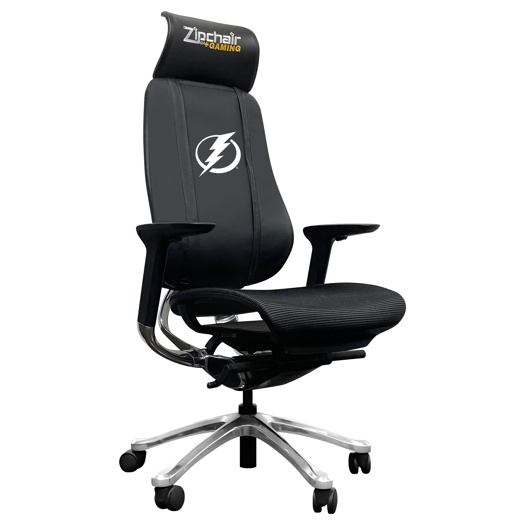 Black Tampa Bay Lightning PhantomX Gaming Chair