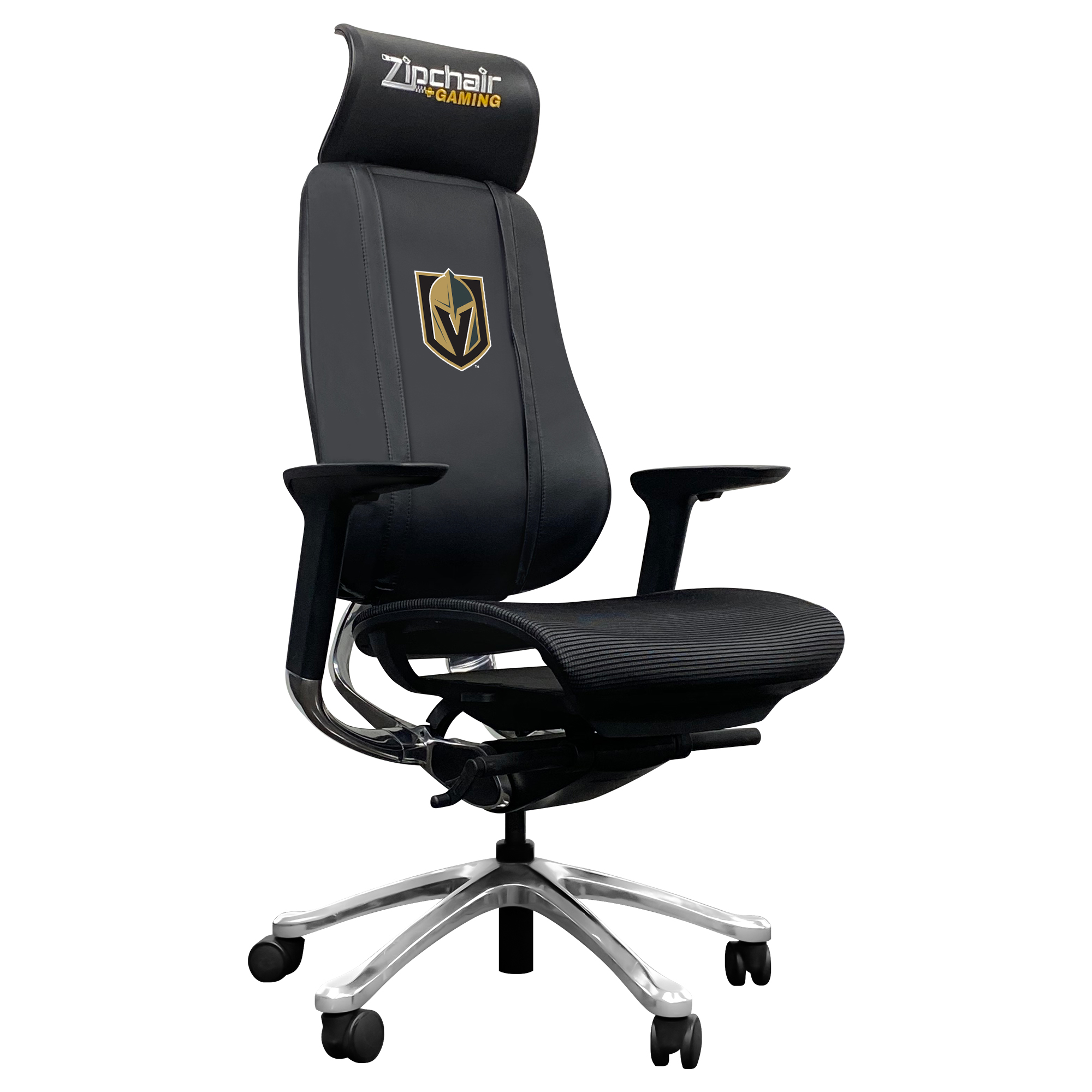 Black Vegas Golden Knights Logo PhantomX Gaming Chair