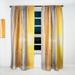 Design Art Sunset on Beautiful Sand Nautical & Coastal Semi-Sheer Rod Pocket Single Curtain Panel Polyester/Linen | 108 H x 52 W in | Wayfair