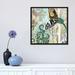 East Urban Home 'Hummingbird Batik I' Graphic Art Print on Wrapped Canvas Canvas, Cotton in Black/Green | 26 H x 26 W x 1.5 D in | Wayfair
